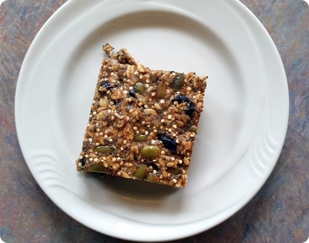 gluten free quinoa energy bars