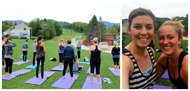 smugglers notch outdoor yoga