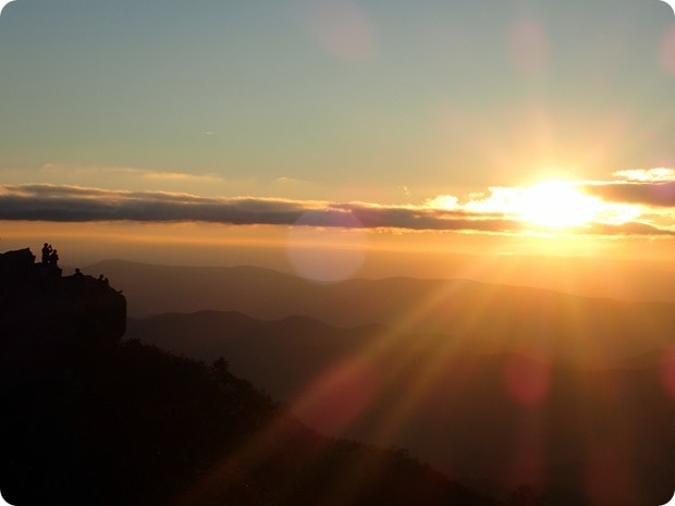 hawksbill mountain sunset