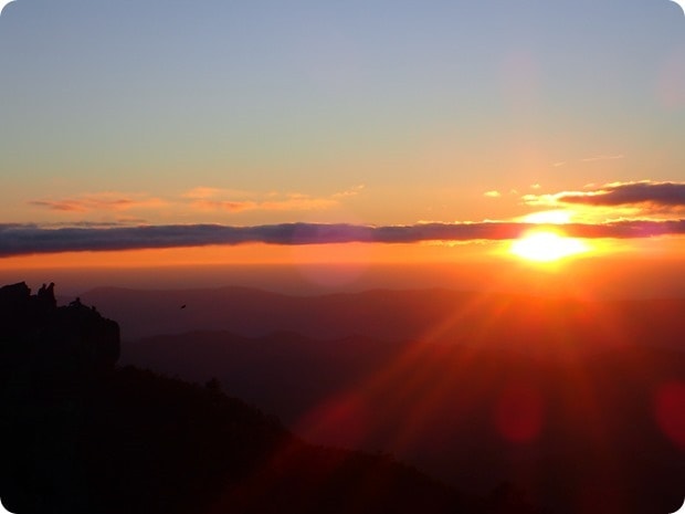 hawksbill mountain sunset