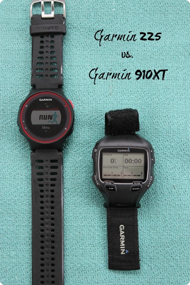 garmin 225 vs. garmin 910xt