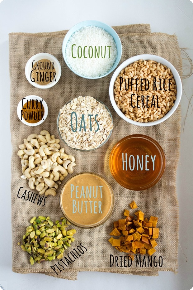 savory curry granola bar ingredients savory curry granola bar ingredients
