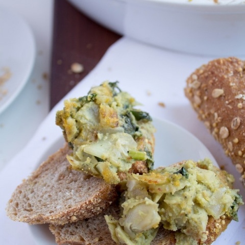 White Bean & Avocado Vegan Artichoke Dip