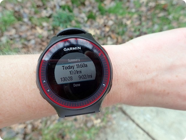 10 mile training run