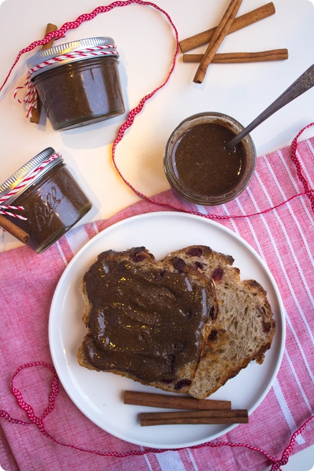 gingerbread pecan butter mason jars holiday gift