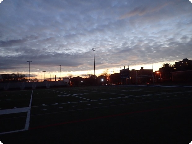 washington lee track weekday morning