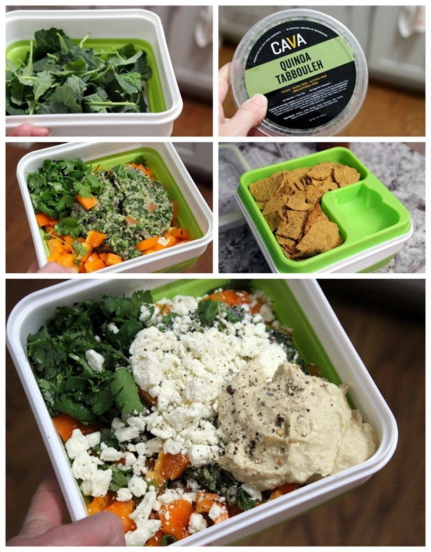 fast easy vegetarian packed lunch