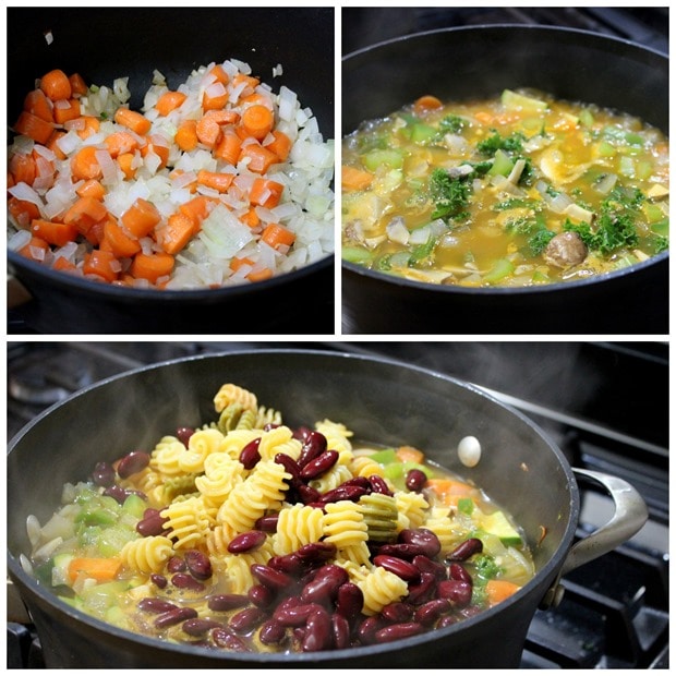 how to make vegetable minestrone soup