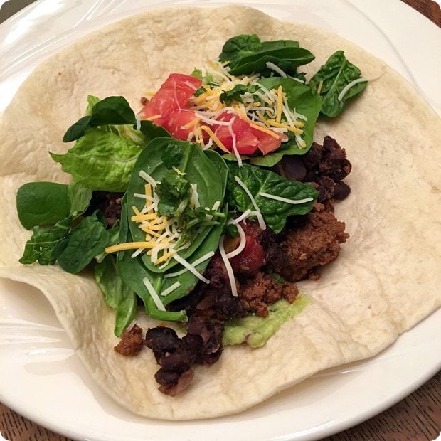 homemade burritos