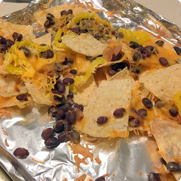 black bean nachos