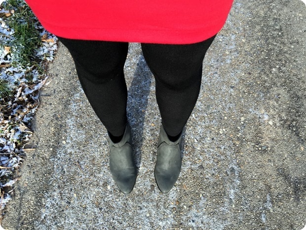 fleece lined footless tights