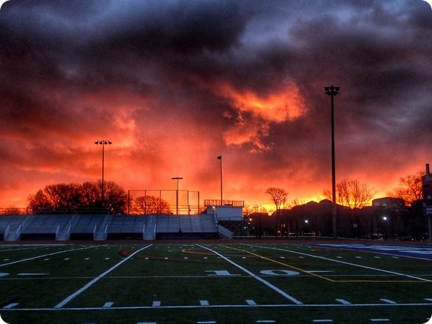 track workout sunrise