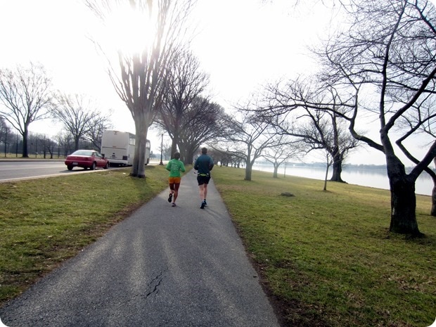 running on hains point