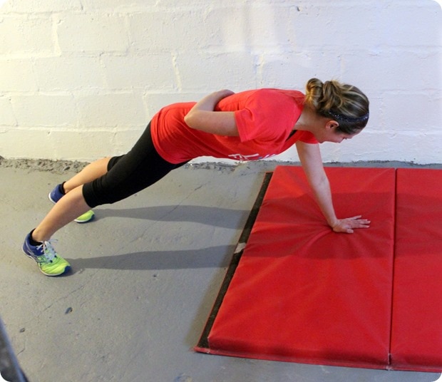 one arm burpee