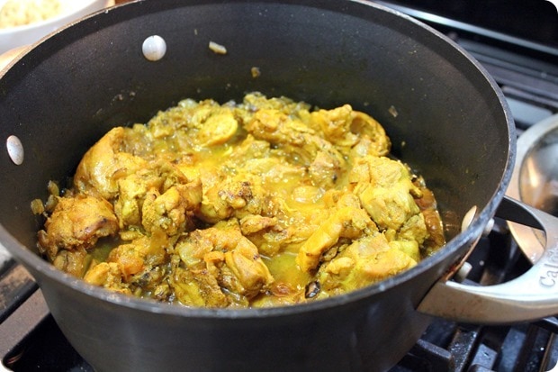 afghan braised chicken with yogurt