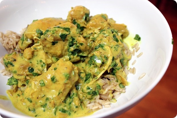 afghan braised chicken with yogurt 