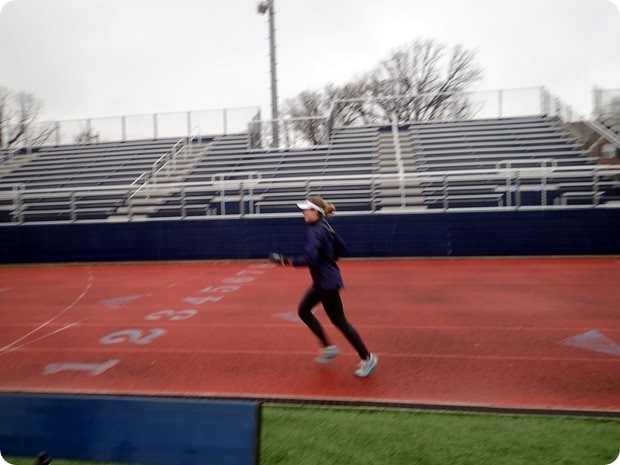 rainy track workout