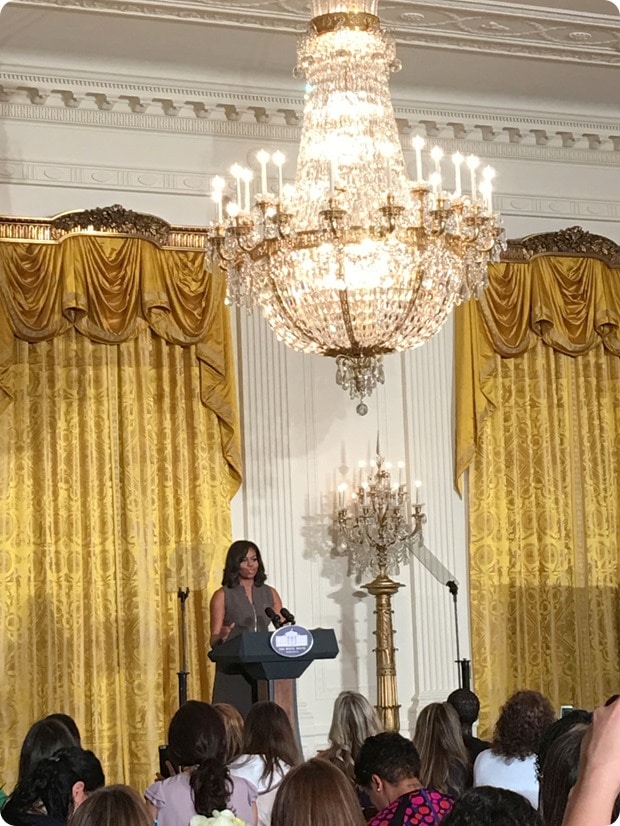 first lady speaking about lets move