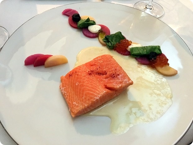beeswax poached salmon