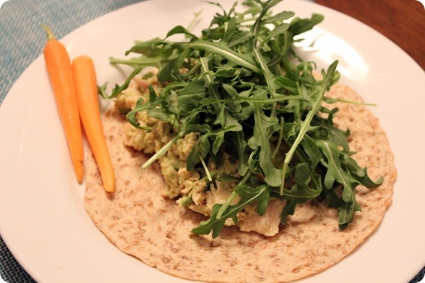 healthy tuna salad wrap