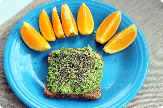 avocado toast with chia seeds