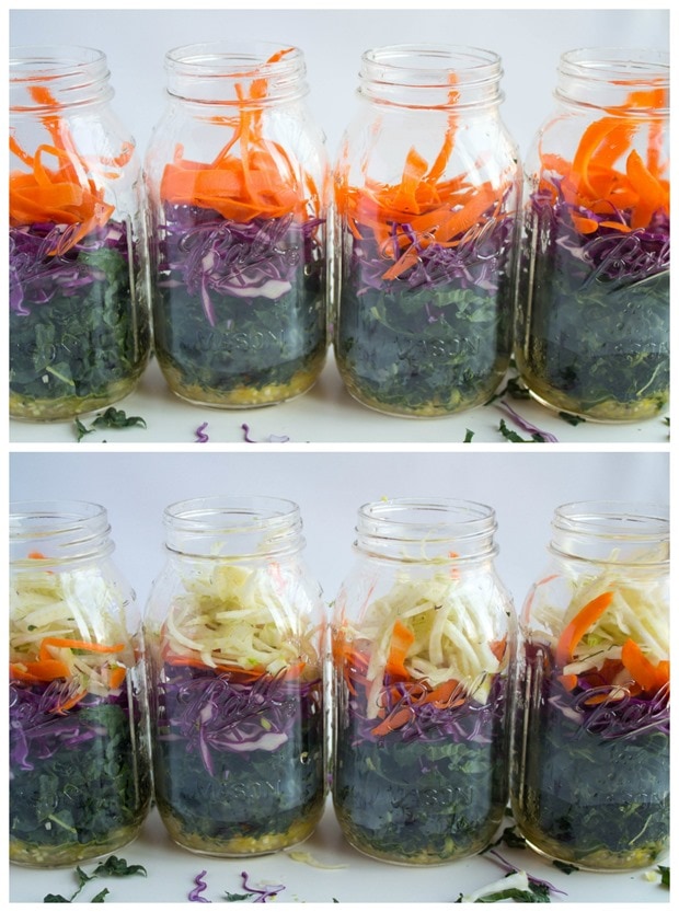how to make a mason jar layered salad