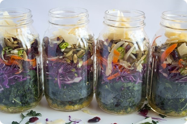 mason jar kale salad step 8