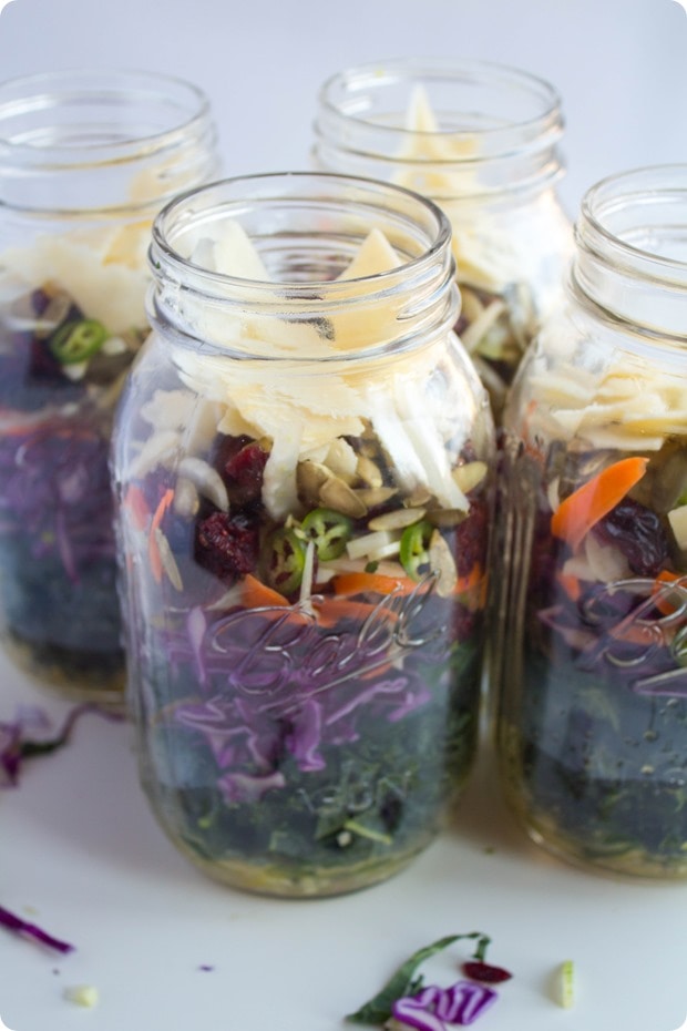 mason jar kale salad