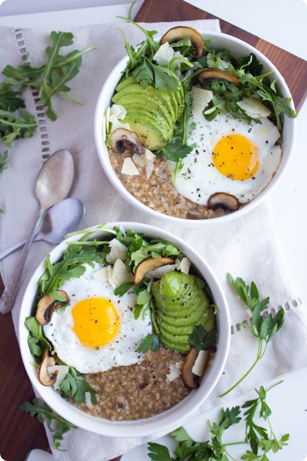 savory oatmeal recipe 6 savory oatmeal with avocado and eggs