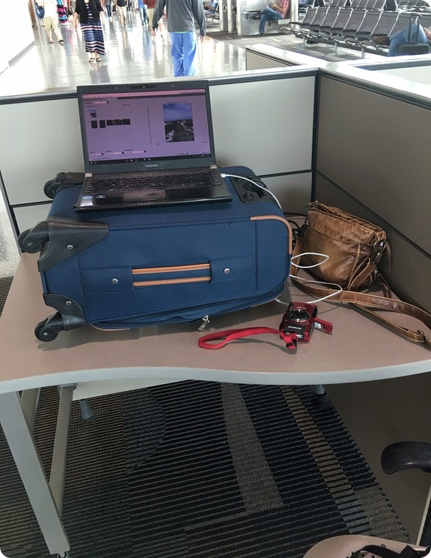 airport standing desk
