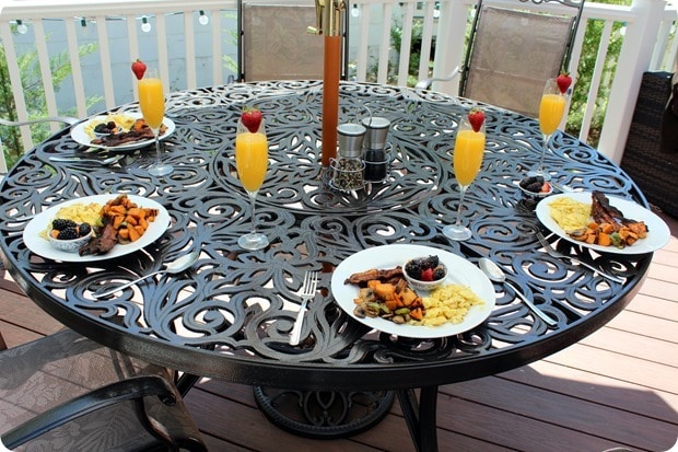 hosting brunch at home