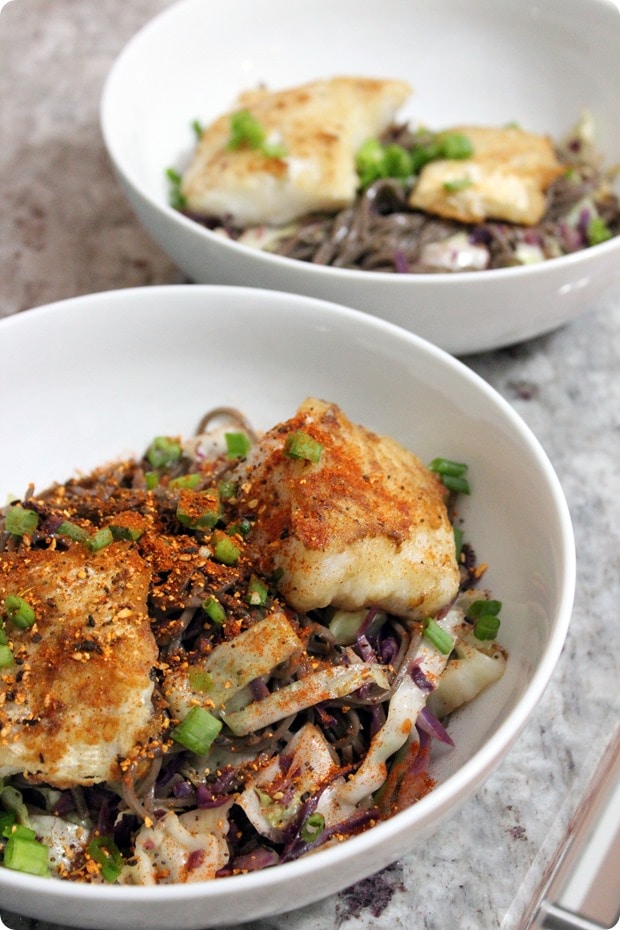 asian noodle cabbage cod