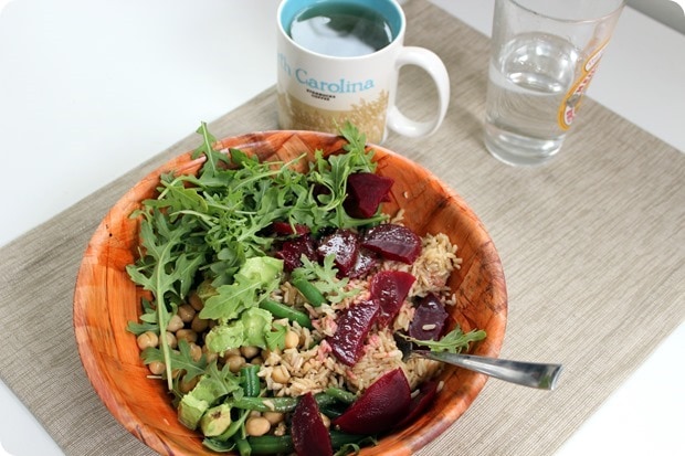 grain salad bowl for lunch