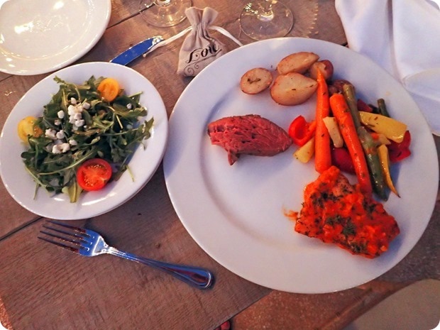 watersound origins wedding dinner food