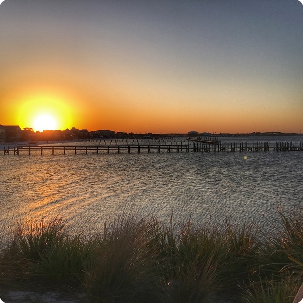 sunset pensacola beach