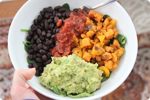 sweet potato black bean bowl