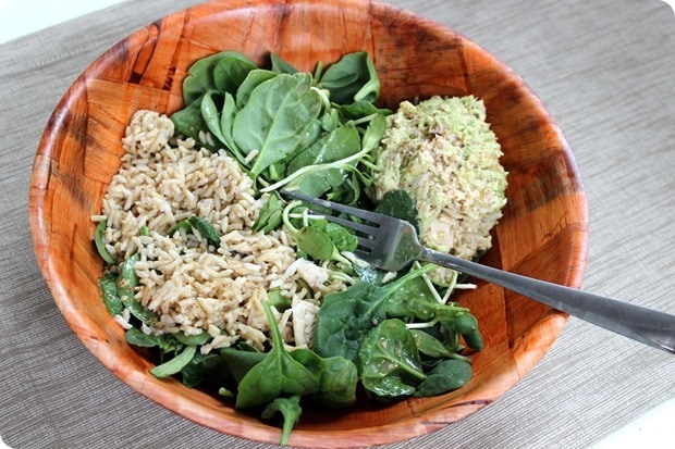 tuna grain salad bowl