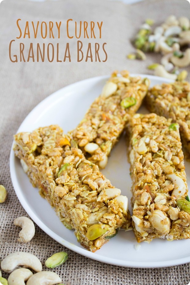 savory curry granola bar recipe
