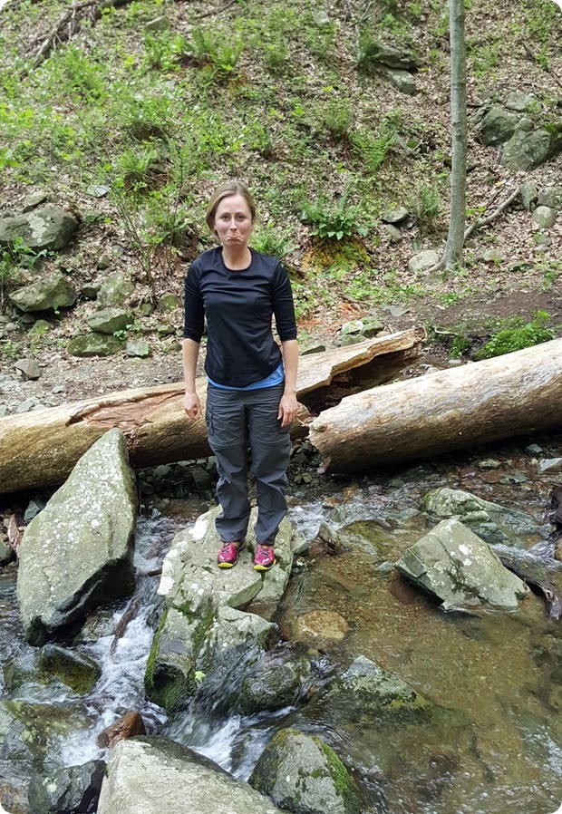 wet foot while hiking