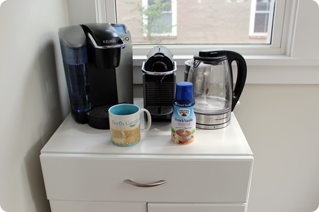 at home coffee tea bar