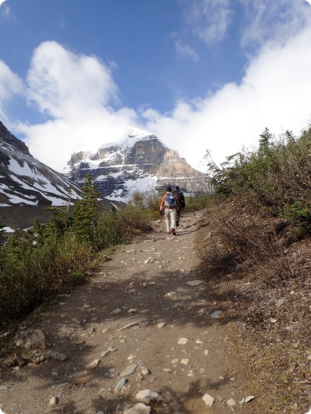 hiking the plain of six glaciers