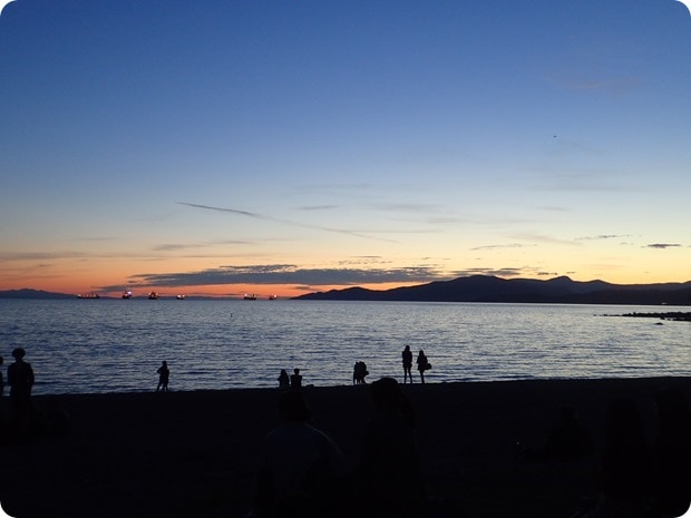 vancouver sunset seawall