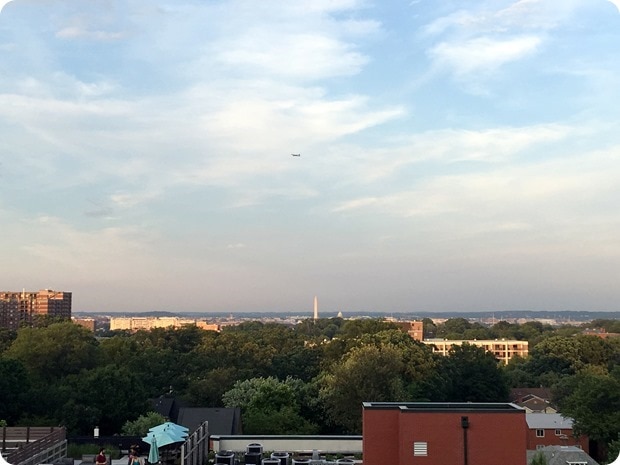 view of DC from clarendon roofdeck
