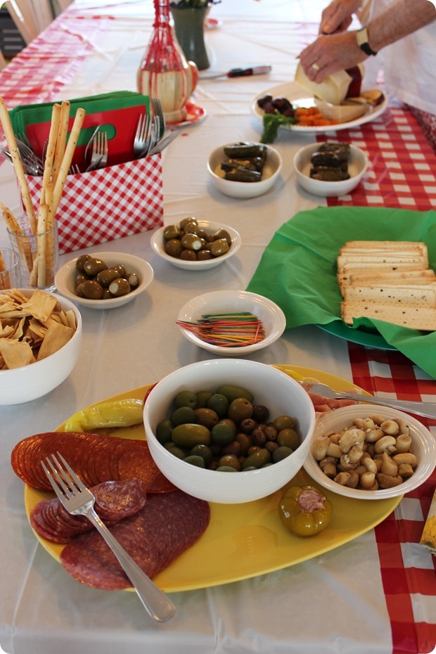 italian themed appetizers