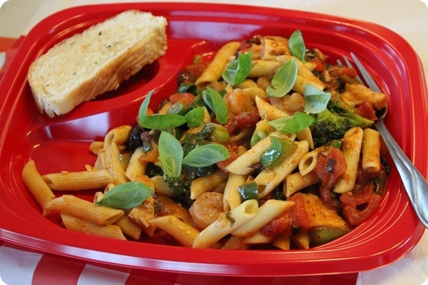 veggie filled pasta