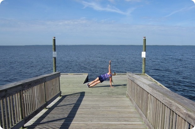 side plank beach boardwalk