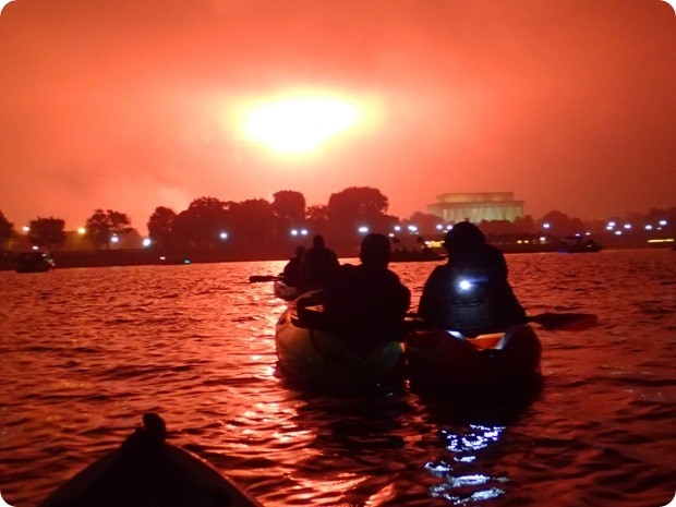 4th of july washington dc fireworks via kayak
