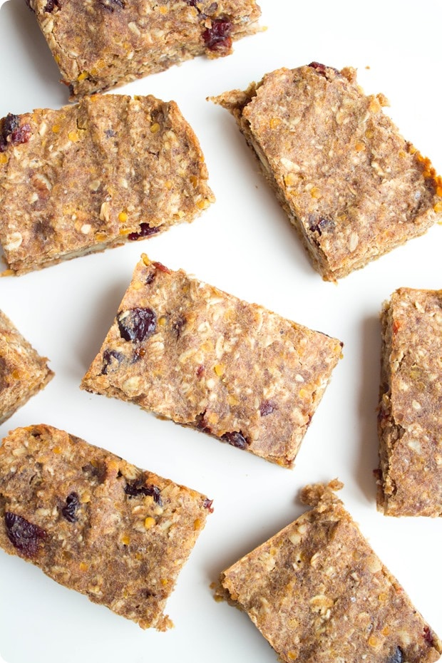 red lentil granola bars recipe