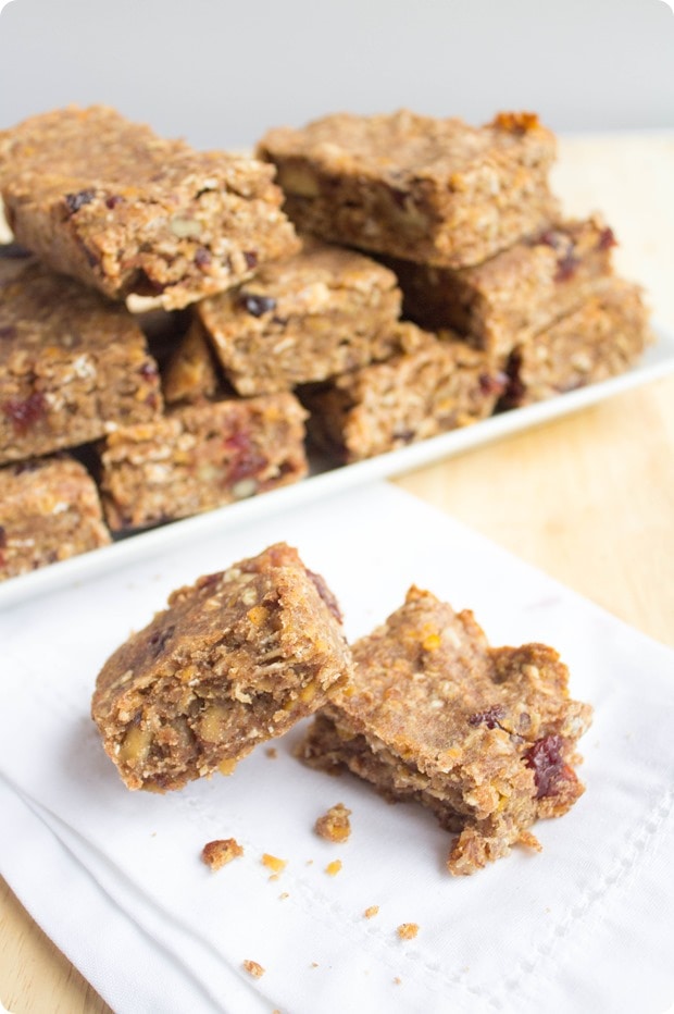 red lentil granola bars recipe
