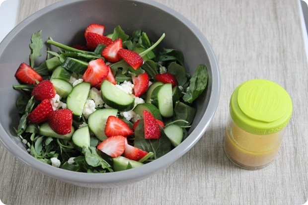 strawberry cucumber feta salad